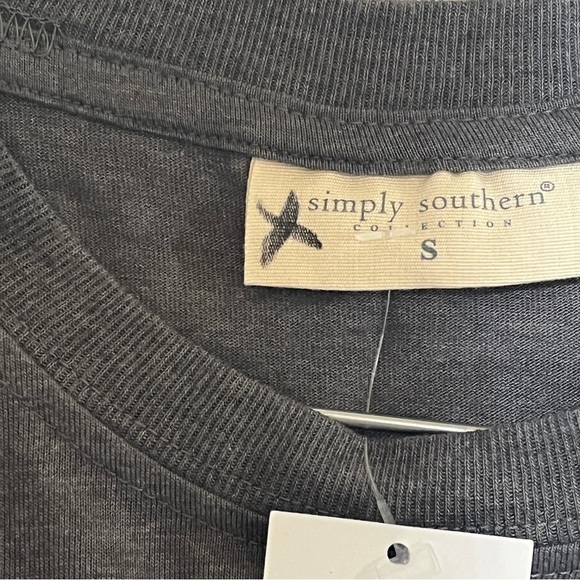 SIMPLY SOUTHERN Womens Tshirt Halloween Boo Haw Ghost Gray Size Small - Picture 5 of 7